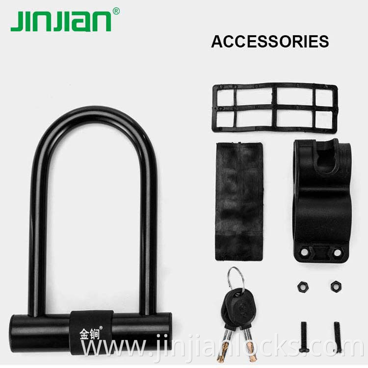 Hot sale carbon steel zinc alloy cylinder bicycle e bike u lock bike lock